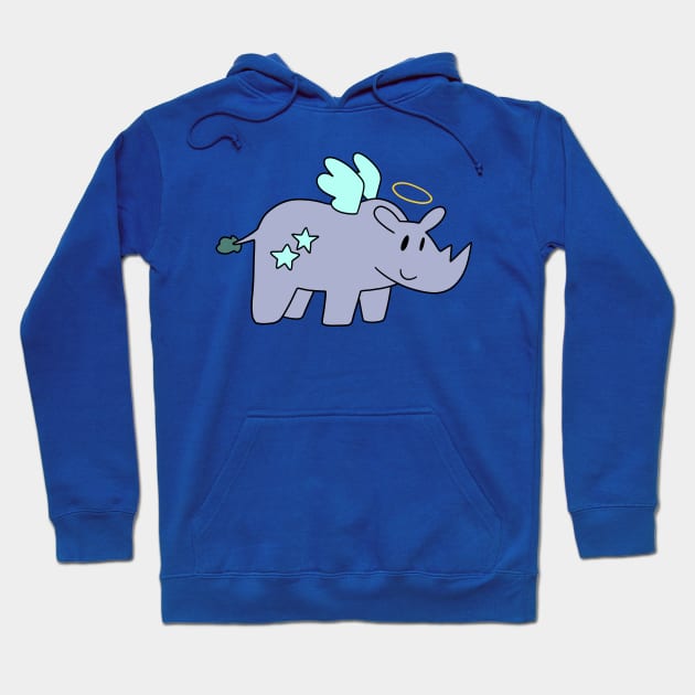 Angel Rhino Hoodie by saradaboru